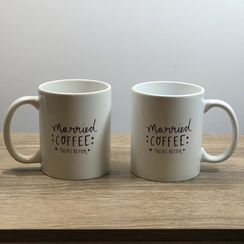 Bed Bath Beyond 2 Married coffee taste better Cups - Picture 3 of 9